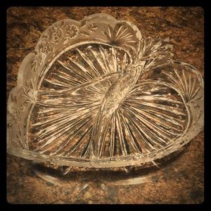 Oneida Glass serving/candy dish, 3 sections